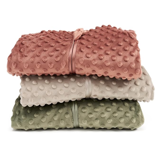 HALO Sleepsack Swaddle, 3-Way Adjustable Swaddle Blanket, TOG 3.0, Velboa, Olive Green Plush Dots, Small, 3-6 Months