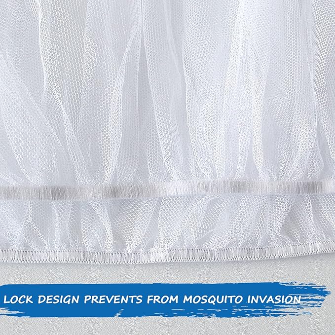 2 Pack Baby Mosquito Net for Stroller, Durable Bug Net for Stroller, Car Seats, Bassinets, Cradles, Playards, Pack N Plays and Portable Mini Crib, Portable & Durable Baby Insect Netting