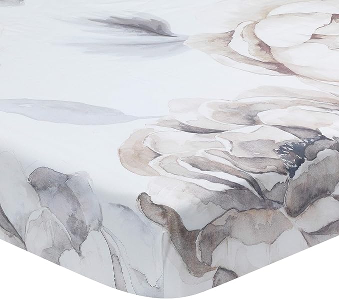 Lambs & Ivy Signature Watercolor Floral Organic Cotton Fitted Crib Sheet
