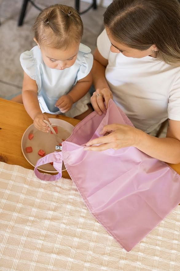 Tiny Twinkle Mess Proof Wet Bags | 2-Pack Reusable Waterproof Wet Bags for Swimsuits | Baby Clothes | Travel & Diaper Bag (Unicorn)