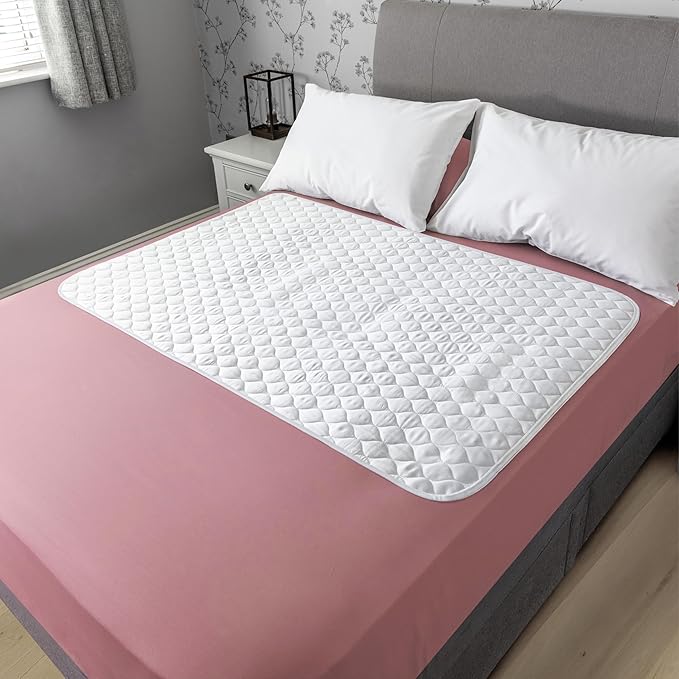 Hygge Sheets®️ Organic Washable Incontinence Bed Pads for Adults & Kids No Tucks - 52"x34" - 100% Waterproof Reusable Mattress Protector Underpads - Rayon derived from Bamboo