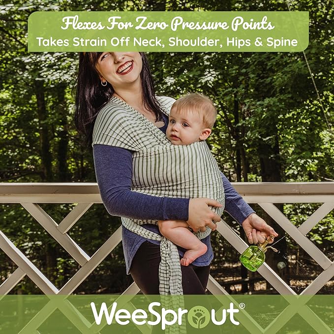 WeeSprout Baby Wraps Carrier - Perfect Child Sling for Newborn and Infant, Enhances Bonding, Soft and Breathable, Ideal for Babywearing