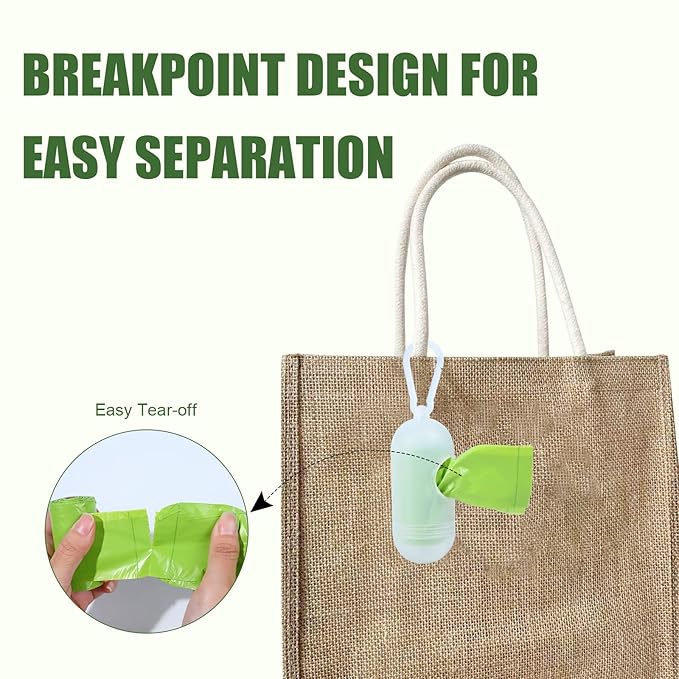 Disposable Diaper Bags for Baby, 9 Refill Rolls/108 Bags，OXO-Biodegradable Diaper Sacks with Dispenser,Easy-Tie Handles,Large Dirty Diaper Disposal or Pet Waste Bags