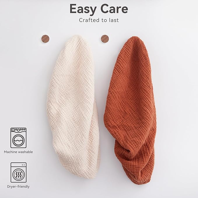 Pro Goleem Muslin Bassinet Sheets, 100% Cotton Breathable Soft Fitted Baby Pad Protector for Boys Girls, Fit Oval/Hourglass/Rectangular Bassinet Mattress, Neutral, 2 Pack (Brown＆Beige)