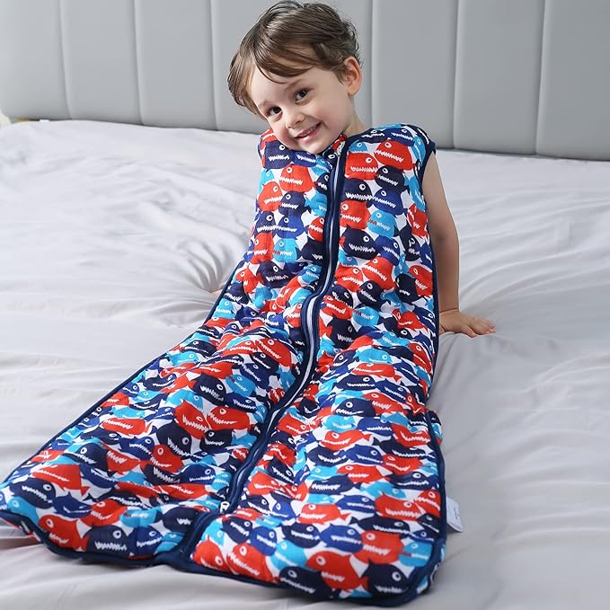 TADO MUSLIN Toddler Sleep Sack, 70% Rayon from Bamboo and 30% Cotton Baby Wearable Blanket Winter 2.5 TOG Sleeping Sack Soft Warm (2-4T)