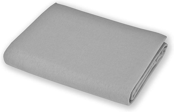 American Baby Company 15" x 33" Fitted Bassinet Sheet, 100% Natural Cotton Jersey Knit, Grey, Soft Breathable, for Boys and Girls, Pack of 2