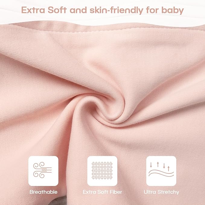 MEXXI Swaddle Baby Sleep Sack With Arms Up, 2 Pack Baby Transitional Swaddle with Double Zipper,0.5 TOG