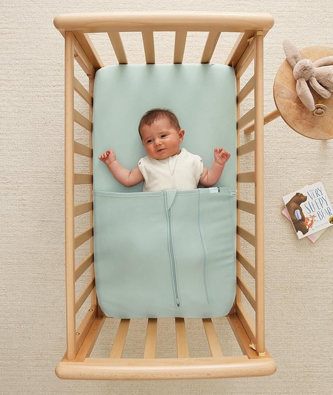 ergoPouch Cocoon Swaddle Sack 2.5 TOG - Baby Sleep Sack, Gentle Snug Fit Helps Calm Startle Reflex, Ideal for Arms In/Out Sleeping, Soft Breathable Fabric for Better Sleep (3-6 Months, Oatmeal Marle)