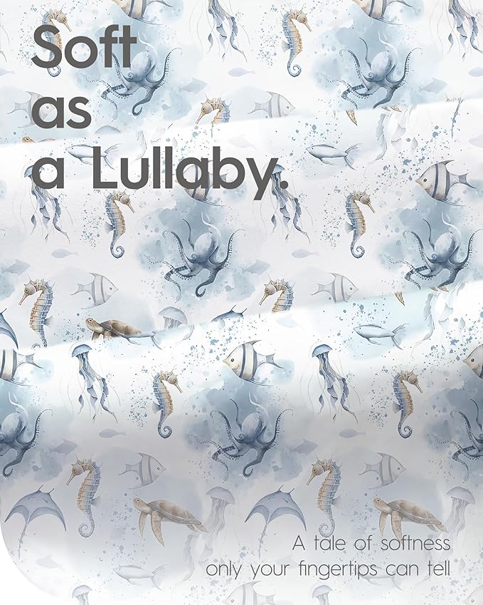 TotBasic Pack and Play Sheets Fitted, Ultra Soft Mini Crib Sheets Boy, Neutral Pack N Play Mattress Sheets Hypoallergenic and Soothing, Premium Jersey Playard Sheets, Safari Animals, 2 Pack