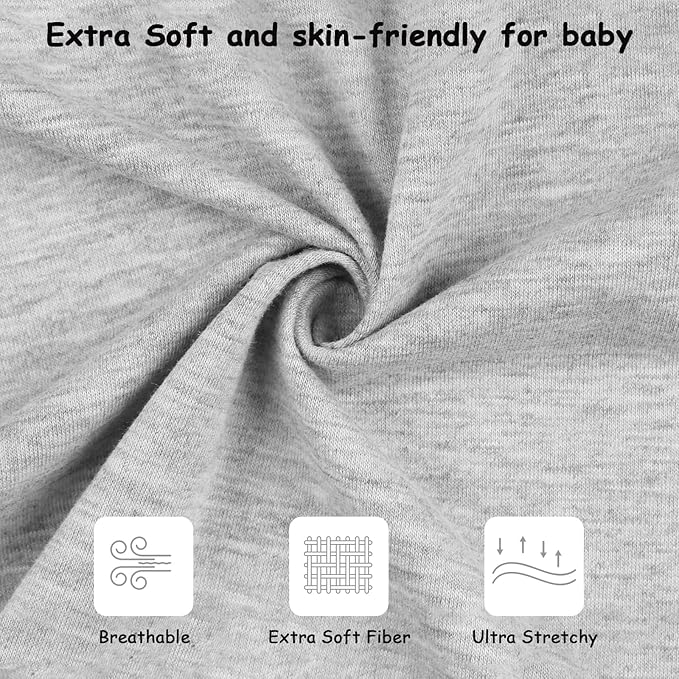 MEXXI Swaddle Baby Sleep Sack with Arms Up, Baby Transitional Swaddle with Double Zipper, 0.5 TOG, 13-19 lbs, M