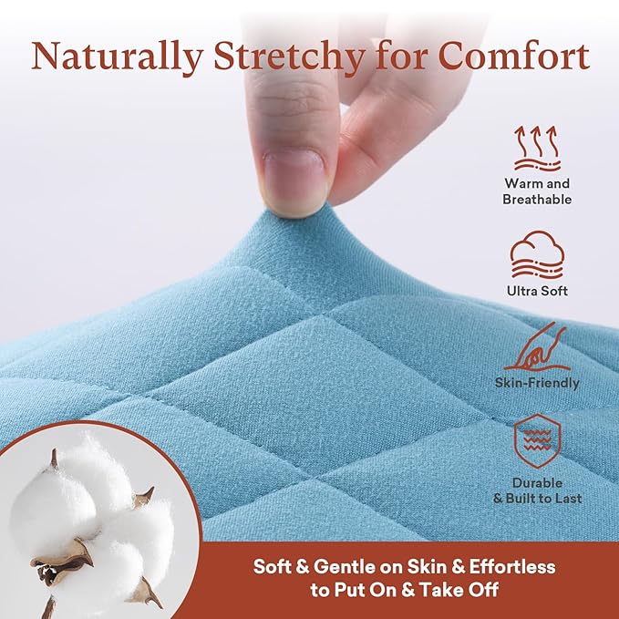 Littogoose Quilted Changing Table Cover (2-Pack) Fitted Diaper Changing Pad Cover, Soft Breathable Ideal for Boys Girls (2-Pack)
