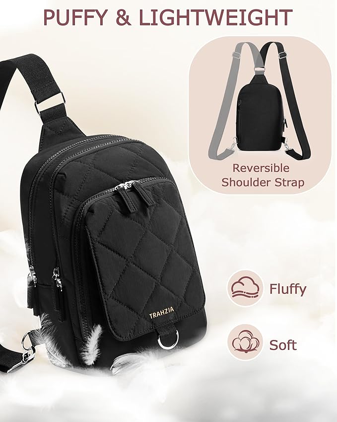 Mini Diaper Bag with Portable Changing Pad, Small Crossbody Diaper Purse with Wipe Pouch for Travel and Daily Use, Black (Empty Bag)