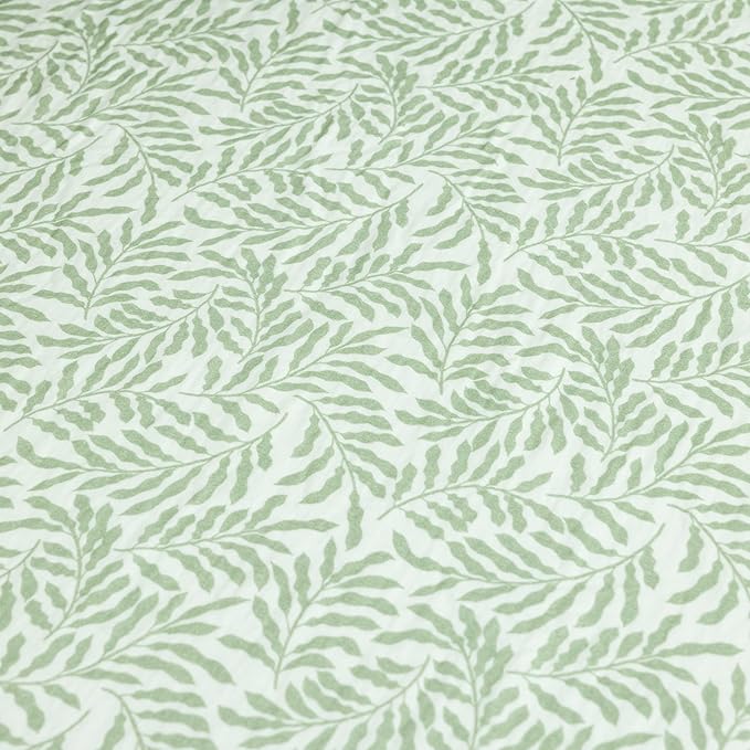 Dreamology Standard Muslin Crib Sheets,100% Cotton Muslin Crib Sheet,1 Pack, Baby Crib Sheet Girls, Boys, 100% Cotton Crib Sheets Fitted, 52x28 Crib Mattress Sheets, Muslin Sheets | Leaves