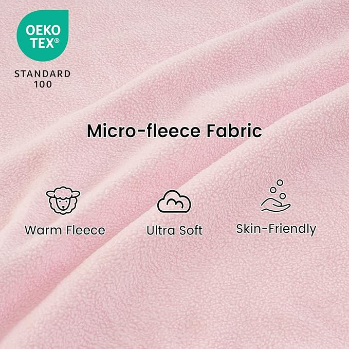 PHF 3 Pack Warm Micro-Fleece Baby Sleep Sack 18-24 Months, Soft Baby Wearable Blanket, 2-Way Zipper Sleeping Bags, Comfy Toddler Sleeping Sack for Girls, X-Large Size, Clouds