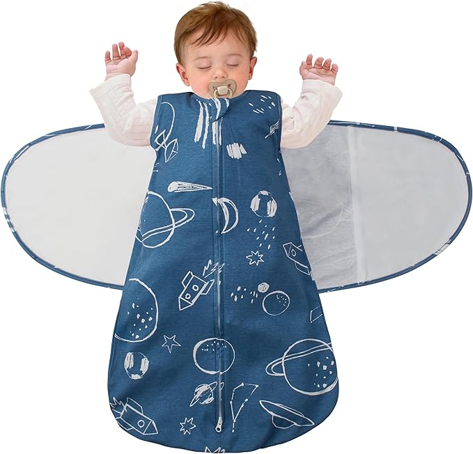 LILBESTIE Baby Swaddle Sleep Sack, 1.0 Tog New-Parent-Friendly Swaddle for Newborns & infant 0-3 Months Baby Wearable Blanket Reduce Startle Reflex, Newborn Boys Girls Registry Essentials