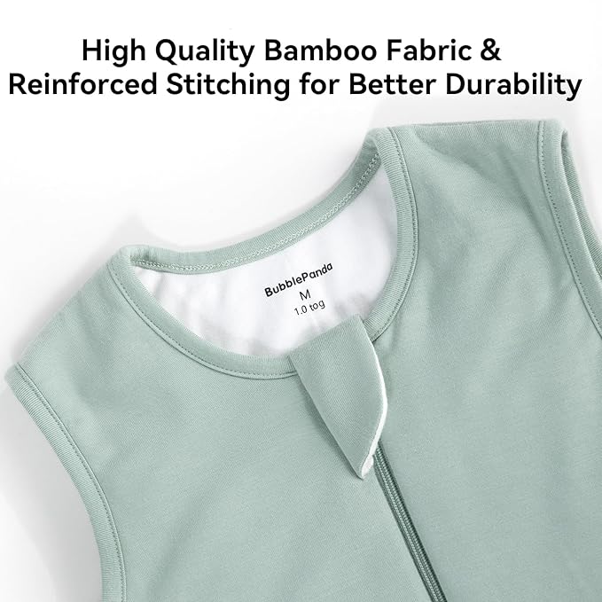 BubblePanda Rayon Made From Bamboo Toddler Sleep Sack with Feet 12-24 Months 2.5 Tog Winter Ultra Soft Warm Baby Sleep Bag Walker 1t-2t Quilted Thick Wearable Blanket with Legs 2-Way Zipper