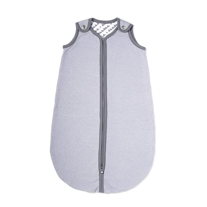 Baby Deedee Wearable Blanket Baby and Toddler Sleeping Sack, Baby Sleeping Bag, Sleep Nest Lite, Gray Stripes, Medium (6-18 Months)