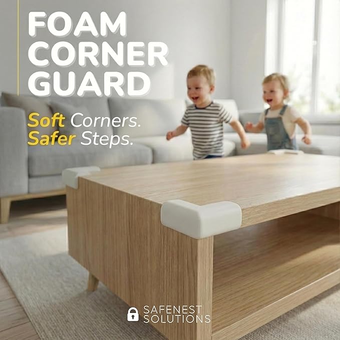 SAFENEST All-in-One Child Safety Kit 30pc, Ultimate Bundle, No Drilling Easy Install, Home Baby Proofing Essentials, Corner Guards, Outlet Covers, Cabinet Locks, Door Stops
