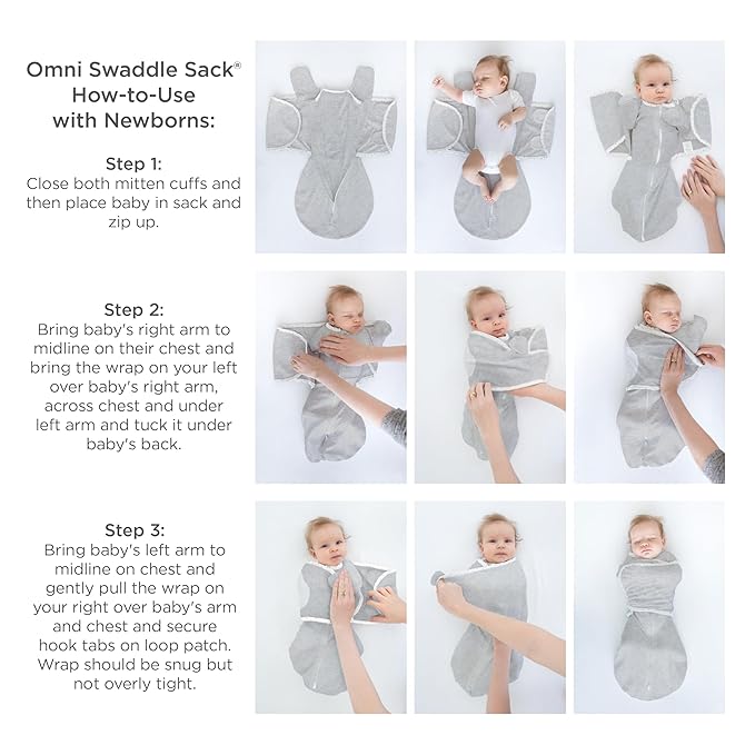 SwaddleDesigns 6-Way Omni Swaddle Sack Arms Up Swaddle for Newborn, More Options to Calm Moro Reflex, Improves Sleep, Easy Transition Baby Sleep Sack, Small, 0-3 Mo, 6-12 lbs, Watercolor Sunny Days