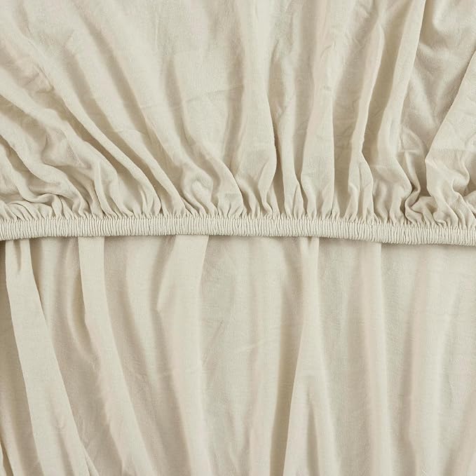 Dreamology Standard Crib Sheets,2 Pack,Cotton Crib Sheet,Soft and Breathable,100% Cotton Jersey Crib Sheet Boys, Girls, Neutral Crib Sheets for Standard Cribs, 52x28 Crib Mattress Sheet | Brown,Ecru