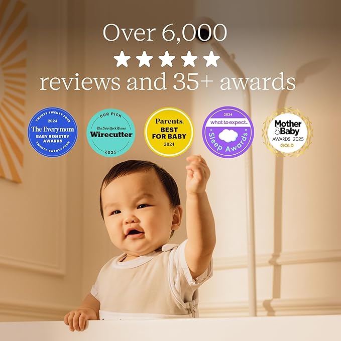 Nanit Pro Smart Baby Monitor with Flex Stand and Floor Stand - 1080p HD Video, Sleep Tracking, 2-Way Audio, Sound/Motion/Cry Notifications, Night Vision - for Home & Travel