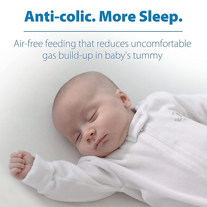 Dr. Brown's Anti-Colic Options + Wide-Neck Baby Bottle Designer Edition Dino Decos, 9oz/270mL, Level 1 Slow Flow Nipple, BPA-Free, 0m+, 2-Pack