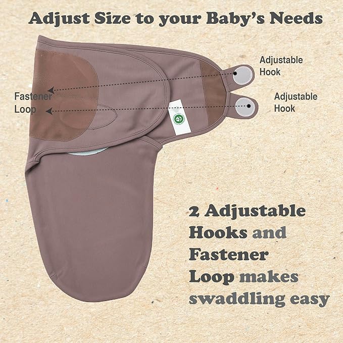 Bublo Baby Swaddles for Newborns – 3-Pack Infant Swaddles 3-6 Months – Adjustable Swaddle Sleep Sack – Soft Organic Cotton Baby Wrap for Safe & Cozy Sleep