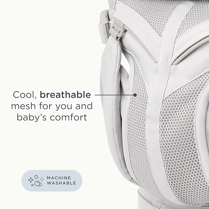 Ergobaby Omni Classic Baby Carrier Newborn to Toddler - Breathable Baby Carriers for Summer - All-Position Carrier with Lumbar Support (7-45 Pounds), Mesh, Oxford Blue