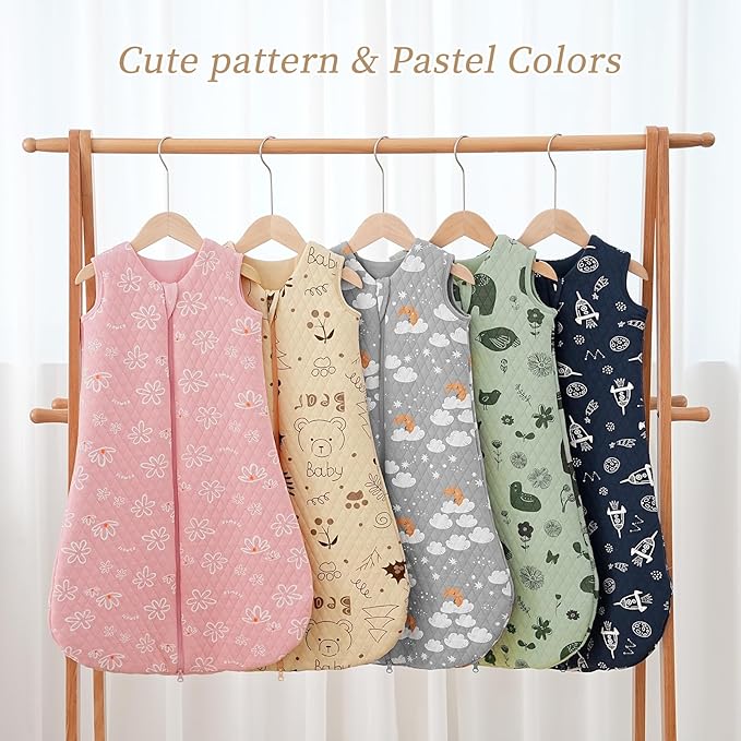 Looxii Baby Sleep Sack - 12-18 Months 2.5 TOG Wearable Blanket, Cotton Quilted Toddler Sleeping Sack with 2-Way Zipper for Warm Winter