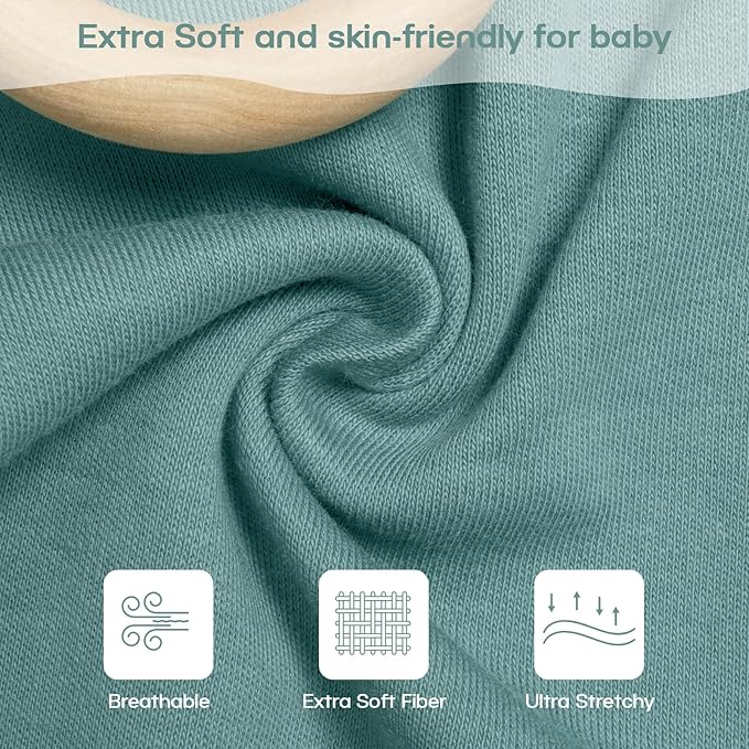 MEXXI Swaddle Baby Sleep Sack With Arms Up, 2 Pack Baby Transitional Swaddle with Double Zipper,0.5 TOG