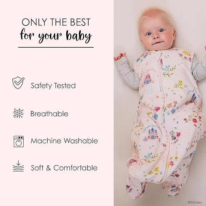 Milk Snob Disney Baby Sleeping Sack, Sleeveless Sleep Bag and Wearable Zip Up Blanket for Girl and Boy, Newborn Infant Shower