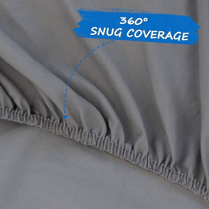 Bassinet Sheets for Baby Boy Girl 2 Pack Bassinet Sheet Set Universal Soft Cradle Sheets Fit for Oval Rectangle and Hourglass Bassinet Mattress, Bassinet Sheets, Grey&Navy