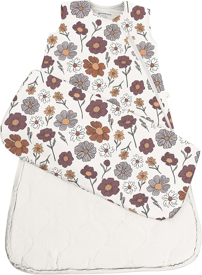 GUNAMUNA Sleep Sacks for Babies Toddlers and Newborns, Easy Changing Diaper Zipper, Cozy, 2.5 TOG