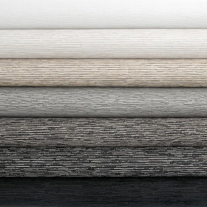 Kincmo Motorized Blinds with Remote,100% Blackout Motorized Roller Shades Work with Apple Homekit,Alexa,Google, Custom Electric Blinds with App,Voice Control (A Set Blackout Multicolor Fabric Samples)