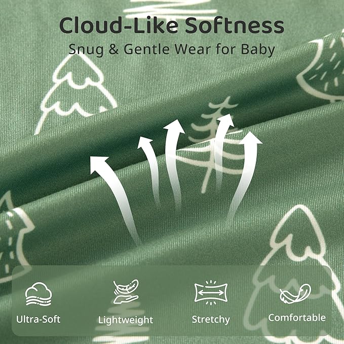 FIEMOL Baby Sleep Sack 18-24 Months, 0.5 TOG Wearable Blanket for Baby Boy and Girl, 2-Way Zipper Toddler Sleeping Bag 2 Pack, Lightweight Sleep Sacks Green Lion（X-Large）