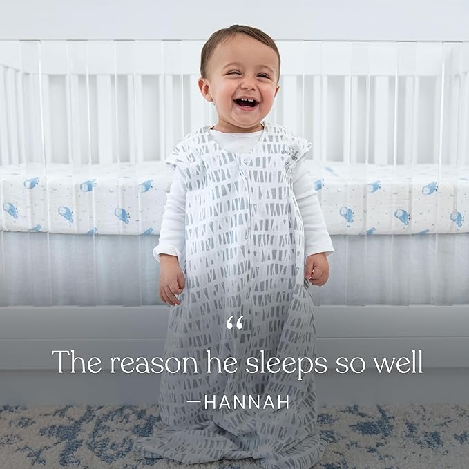 HALO SleepSack, 100% Cotton Wearable Blanket, Swaddle Transition Sleeping Bag, TOG 0.5, Birds, Large, 12-18 Months