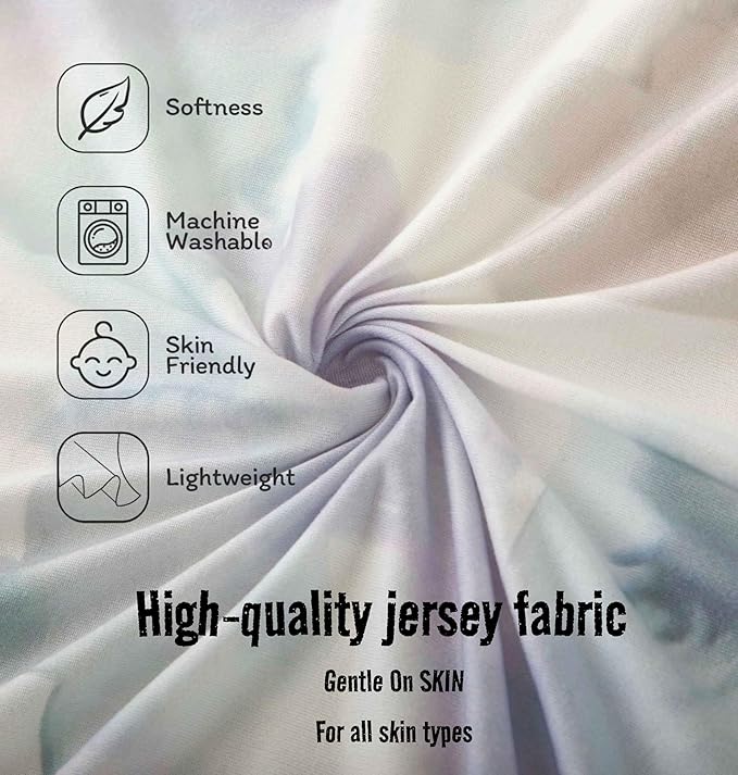 SDY Jersey Bassinet Sheets for Baby Boys and Girls,32 "x 16 "x 4", 2 Pack,Neutral Standard Oval/Retangle Fitted Bassinet Sheets for Toddler,Super Soft Breathable