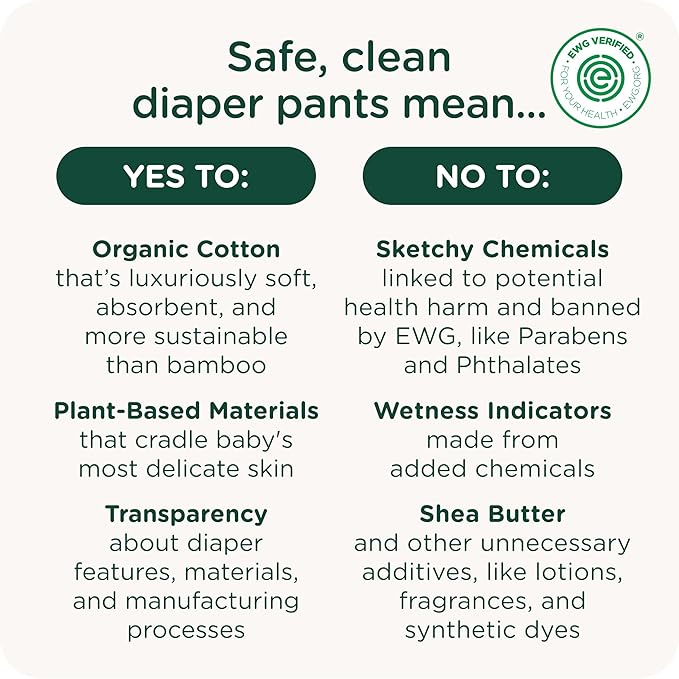 SmartyPants Pull Up Style Diapers | EWG Verified Safe & Plant-Based | Quilted 360 Waistband, Super Absorbent for Overnight Leak Protection | Training Pants by HealthyBaby | Size 8 (30 Count)