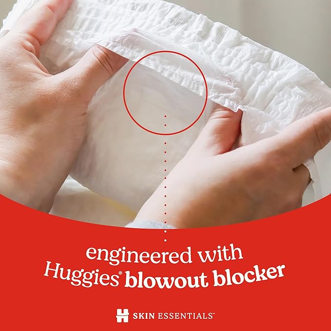 Huggies Size 4 Diapers, Skin Essentials Baby Diapers, Size 4 (22-37 lbs), 20 Count, Packaging May Vary
