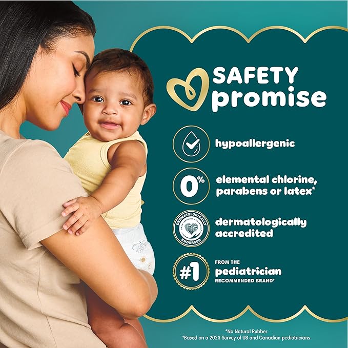 Pampers Swaddlers Diapers, Size 8 (30+ lbs), 76 Count, Absorbent, Keeps Baby Dry and Comfortable, Skin Safe Disposable Baby Diaper (Packaging May Vary)