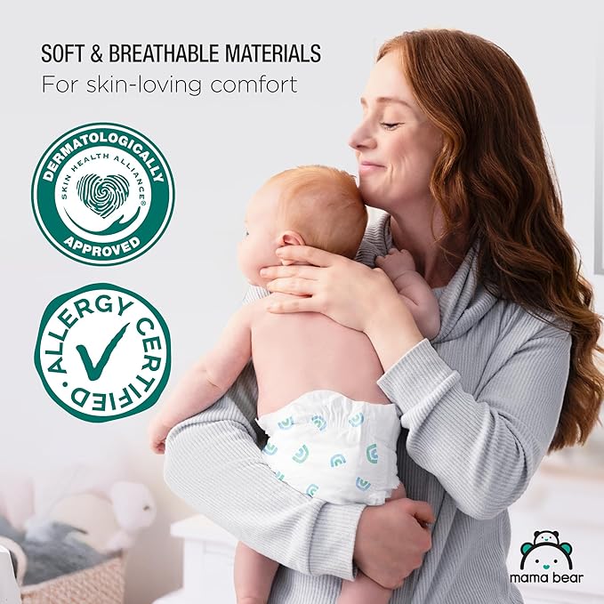 Amazon Brand - Mama Bear Gentle Touch Diapers, Size 1, 50 Count