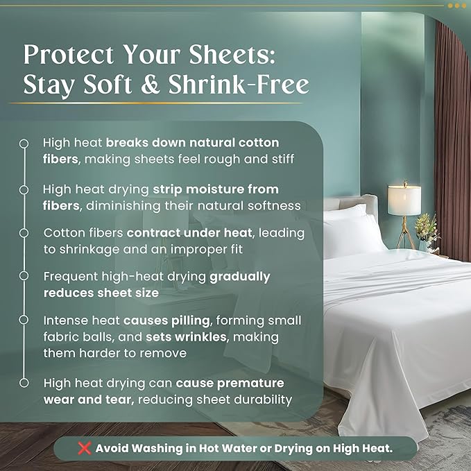 100% Egyptian Cotton Sheets California King Size Sheets Set with Fully Elasticated Cal King Fitted Sheet & Pillowcase Sets, 800 TC Hotel Collection No Pill Soft Breathable Luxury White Bedding