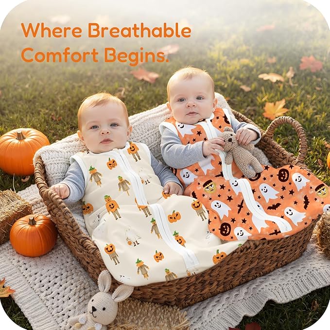 TOTCHILL Baby Sleep Sack 0.5 TOG, Lightweight Breathable Wearable Blanket with Zipper, 0-3-6-12-24M-4T, 3-Pack