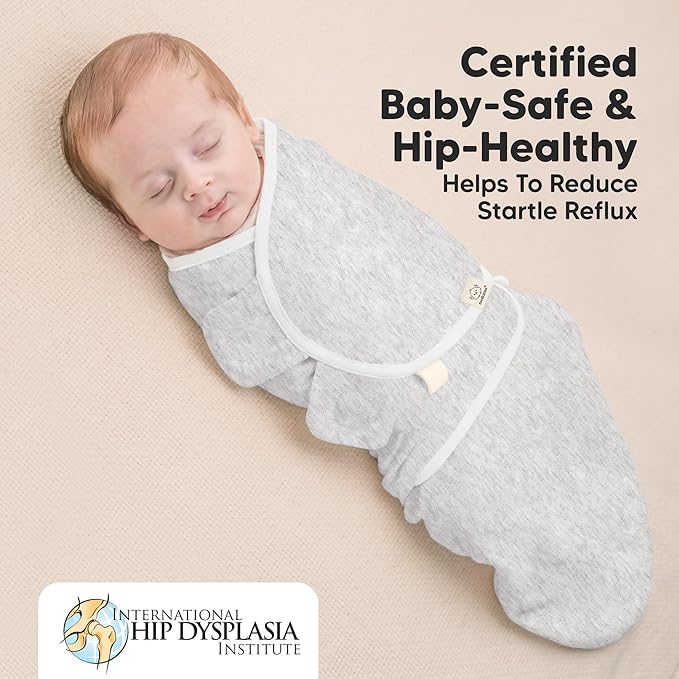 Baby Swaddle Sleep Sacks with Zipper - 3-Pack Swaddles for Newborns 0-3 Months, Infant, Baby Girls, Boys, Soft & Durable Newborn Sleep Sack, Easy Diaper Change Swaddling Blanket (Cloud)