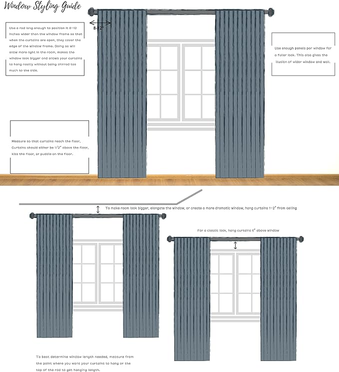 Central Park Gray Charcola Stripe Sheer Color Block Window Curtain Panel Linen Window Treatment for Bedroom Living Room Farmhouse 63 inches Long Rod Pocket, 2 Panel Rustic Drapes, 40"x63"x2