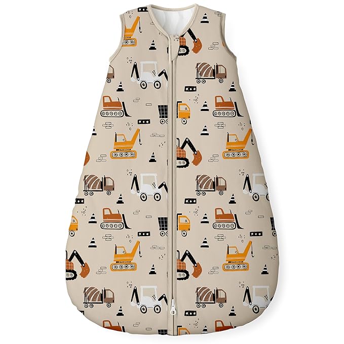 Yoofoss Baby Sleep Sack 0-6 Months, 1.5 Tog Baby Wearable Blanket with 2-Way Zipper, 100% Cotton Organic Fabric Winter Infant Sleeping Sack, Warm Soft Comfy