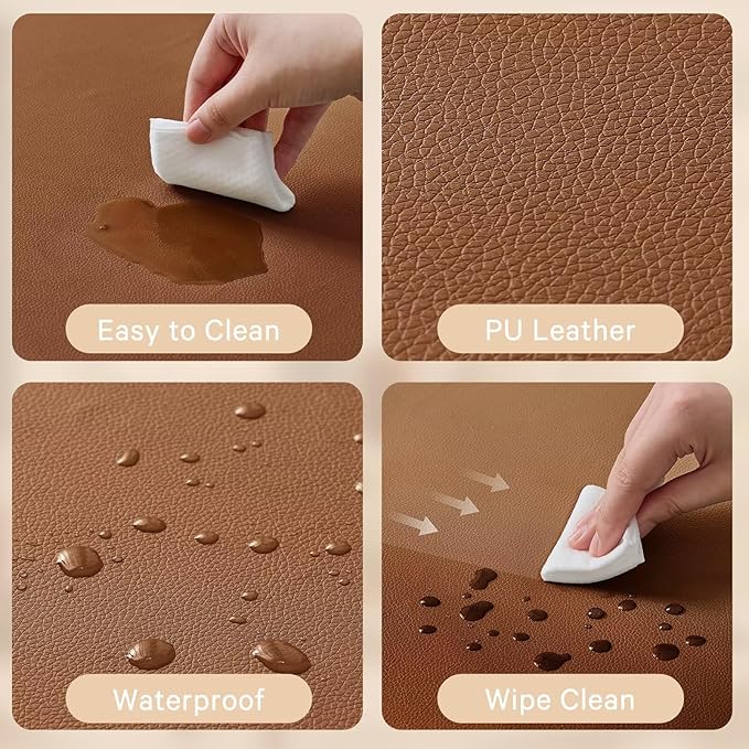 Waterproof Baby Play Mat for Floor 1.3" Thick Memory Foam 71 * 79 Cushion Playpen Playmat Tummy Time Nursery Rug Pad Mattress Create Soft & Safe Area for Infants,Toddler,Kids,Chestnut