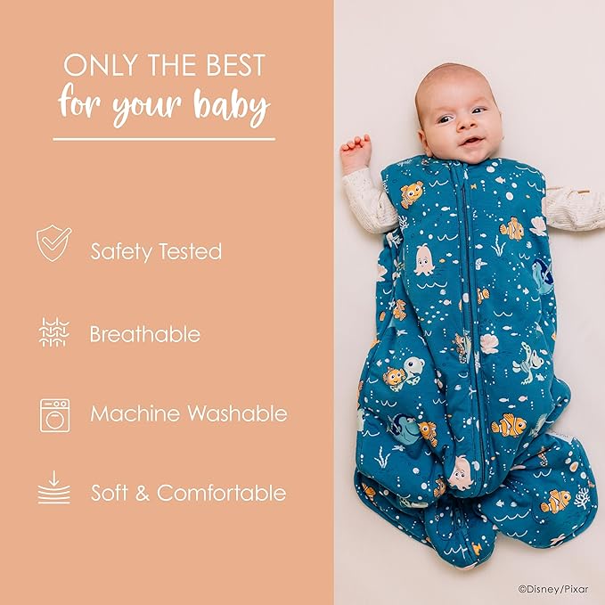 Milk Snob Disney Baby Sleeping Sack, Sleeveless Sleep Bag and Wearable Zip Up Blanket for Girl and Boy, Newborn Infant Shower