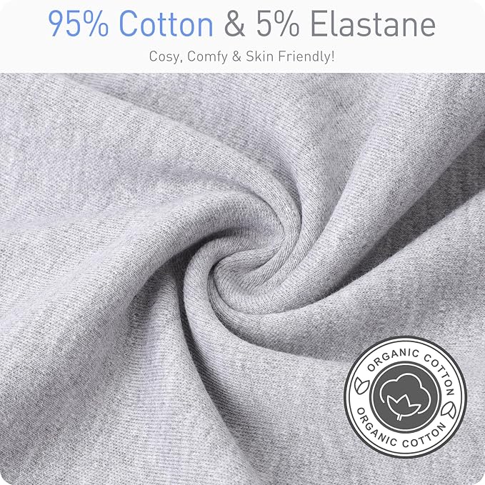 Premium Soft Cotton Transitional Swaddle Sack with Arms Up & Sleeves 3-6 Months, Mitten Cuffs, 2-Way Zipper, Sleeping Sacks for Newborns - Calms Startle Reflex, Boys & Girls Sleep Bag