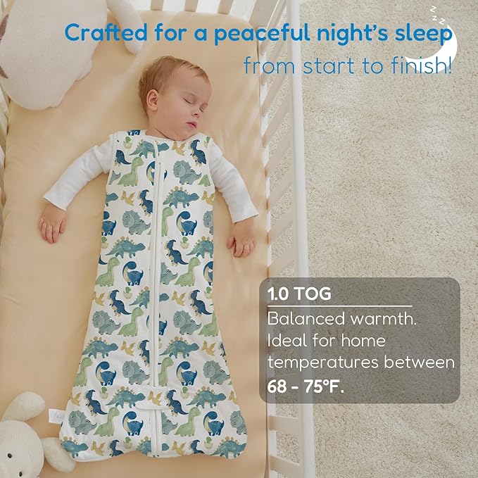 TotAha Sleep Sack 15-18-24 Months 1.0 TOG, Unisex Buttery Soft Sleeping Sacks with 2-way Safe Zipper, Premium Winter Sleep Bag